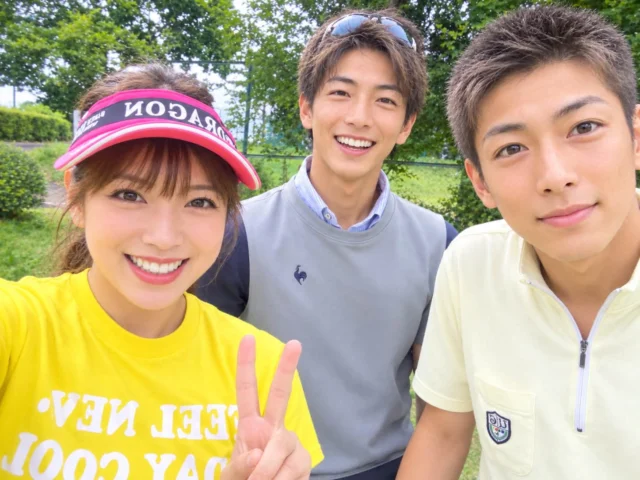 今日は二十歳のイケメン君達とゴルフコンペ⛳️😆
将来の姿もアップしまーす笑
88歳の先輩方も若返った自分を見て、大喜びで楽しんでました〜❣️感謝🥰